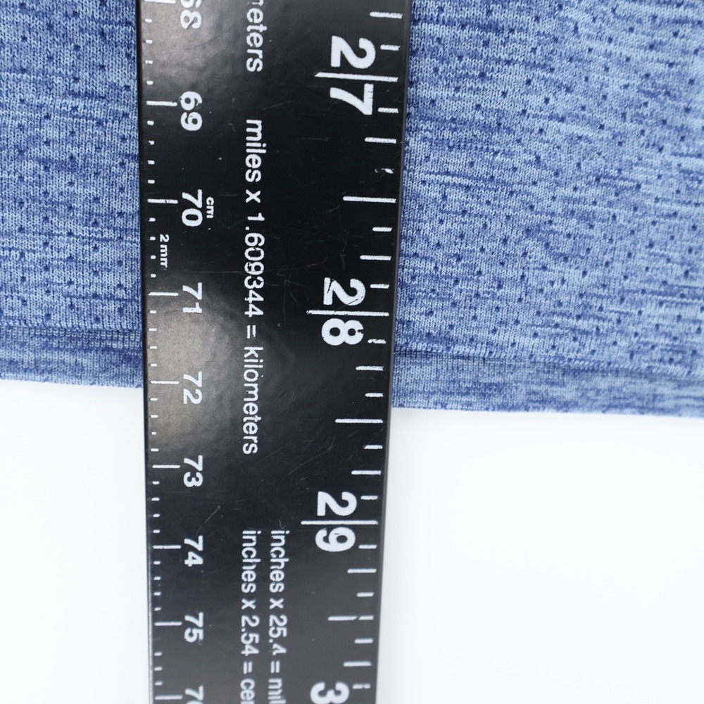 Lululemon Shirt Mens Large Blue Short Sleeve Metal Vent Tech Workout Gym Logo - Picture 6 of 6